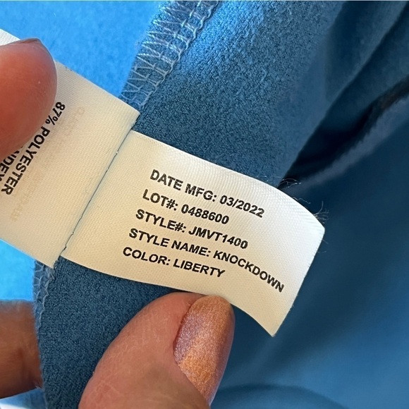 Johnnie-O Knockdown Prep-formance Men's Wind Vest. Liberty Blue Size Large #1201 - Picture 9 of 9